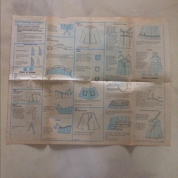 Vintage 1975 Simplicity 6996 Child’s Dress Pattern - Picture 6 of 10